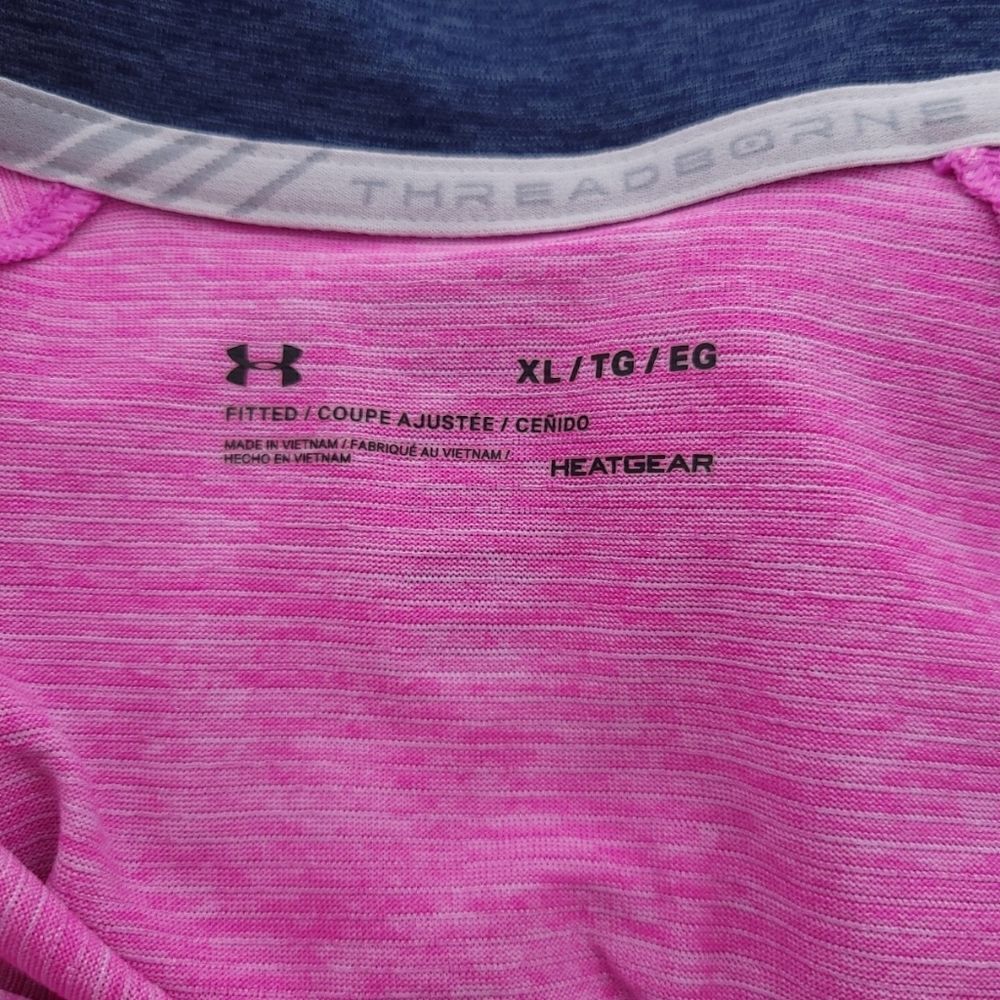 Under Armour Threadbone XL Fitted Heatgear Thumbhole Half Zip Mock Neck Pullover - Picture 14 of 15